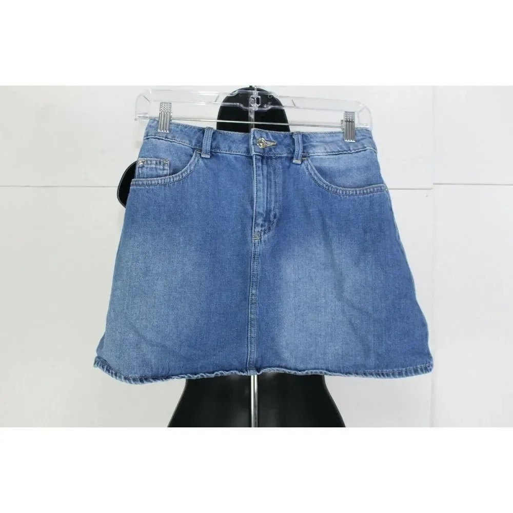 H&M Blue Denim Mini Skirt